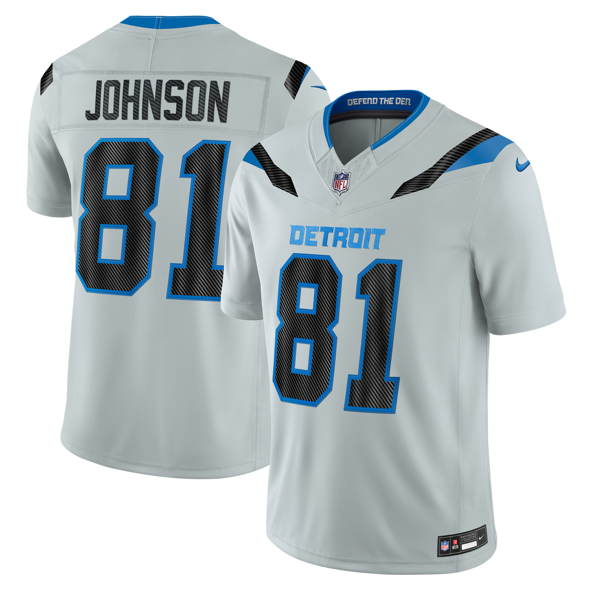 Detroit Lions Calvin Johnson Nike Silver 2026 Rivalries product image 1