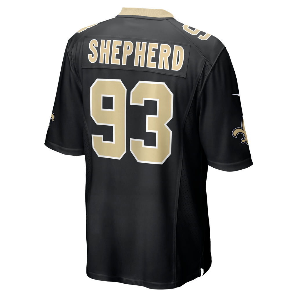 New Orleans Saints Nathan Shepherd Nike Black Game Jersey product image 3