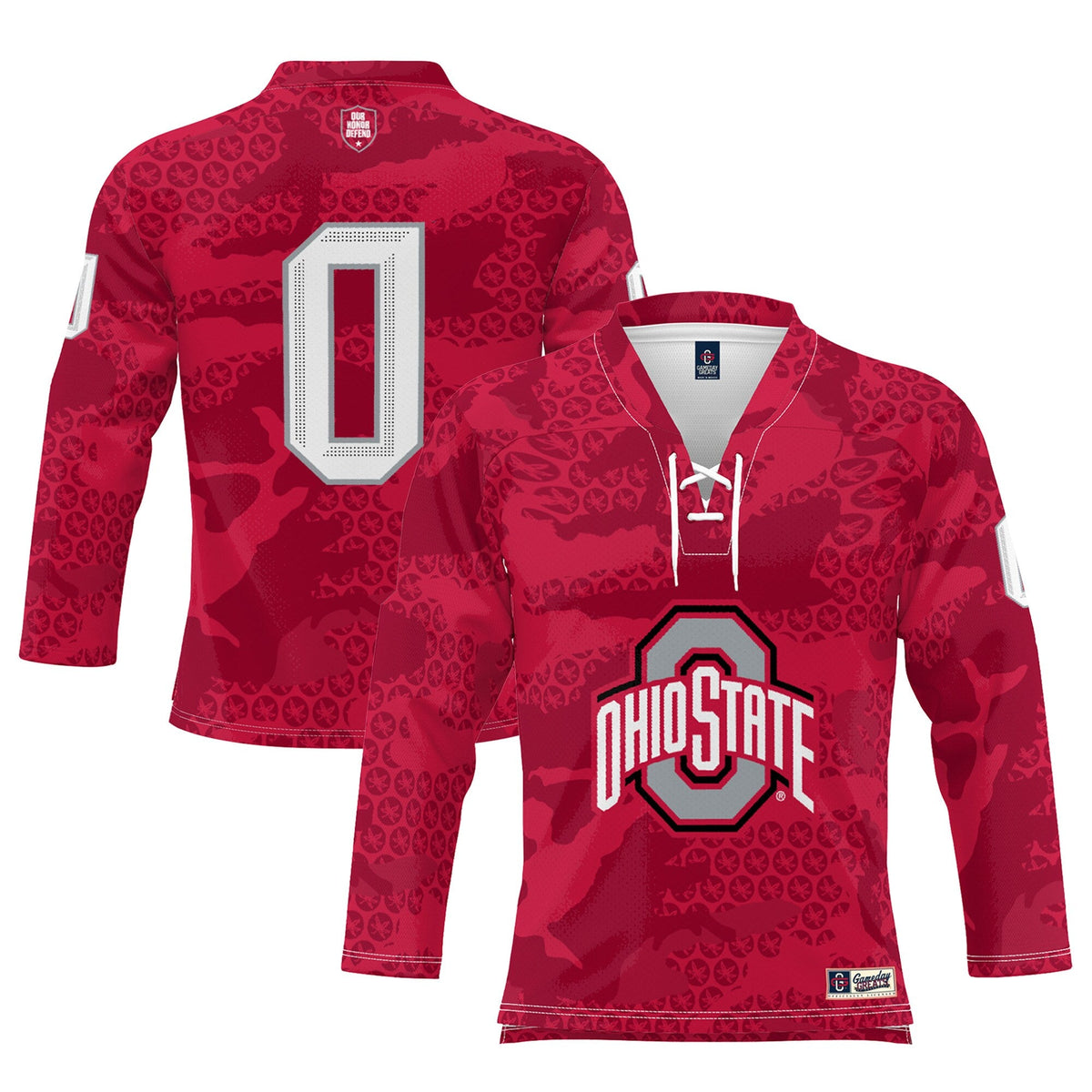 #0 Ohio State Buckeyes Ice Hockey Jersey - Scarlet product image 2