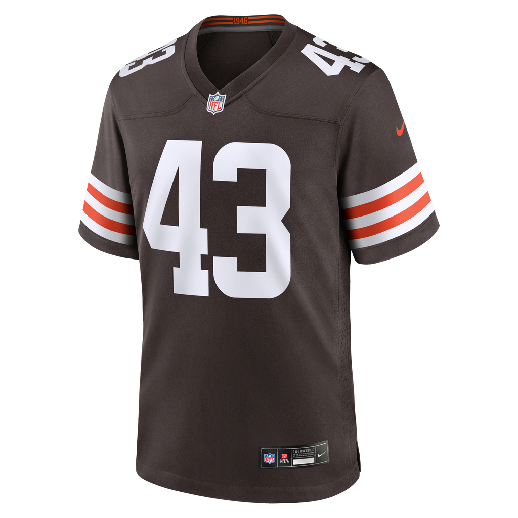 Cleveland Browns Mohamoud Diabate Nike Brown Team Game product image 2