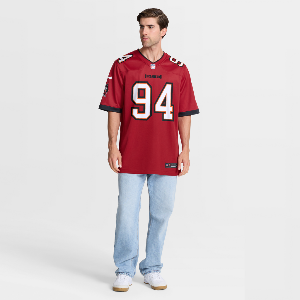 Tampa Bay Buccaneers Calijah Kancey Nike Red Game Jersey product image 7