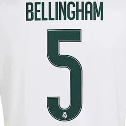 Bellingham #5 Real Madrid Home UCL Name Set 2026 product image 1, provided for visual reference and product detail review