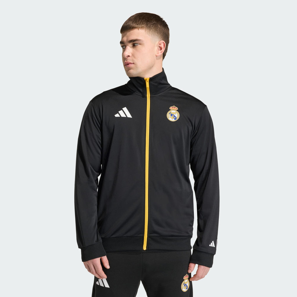 adidas Real Madrid Avengers Track Top - Black product image 1, provided for visual reference and product detail review