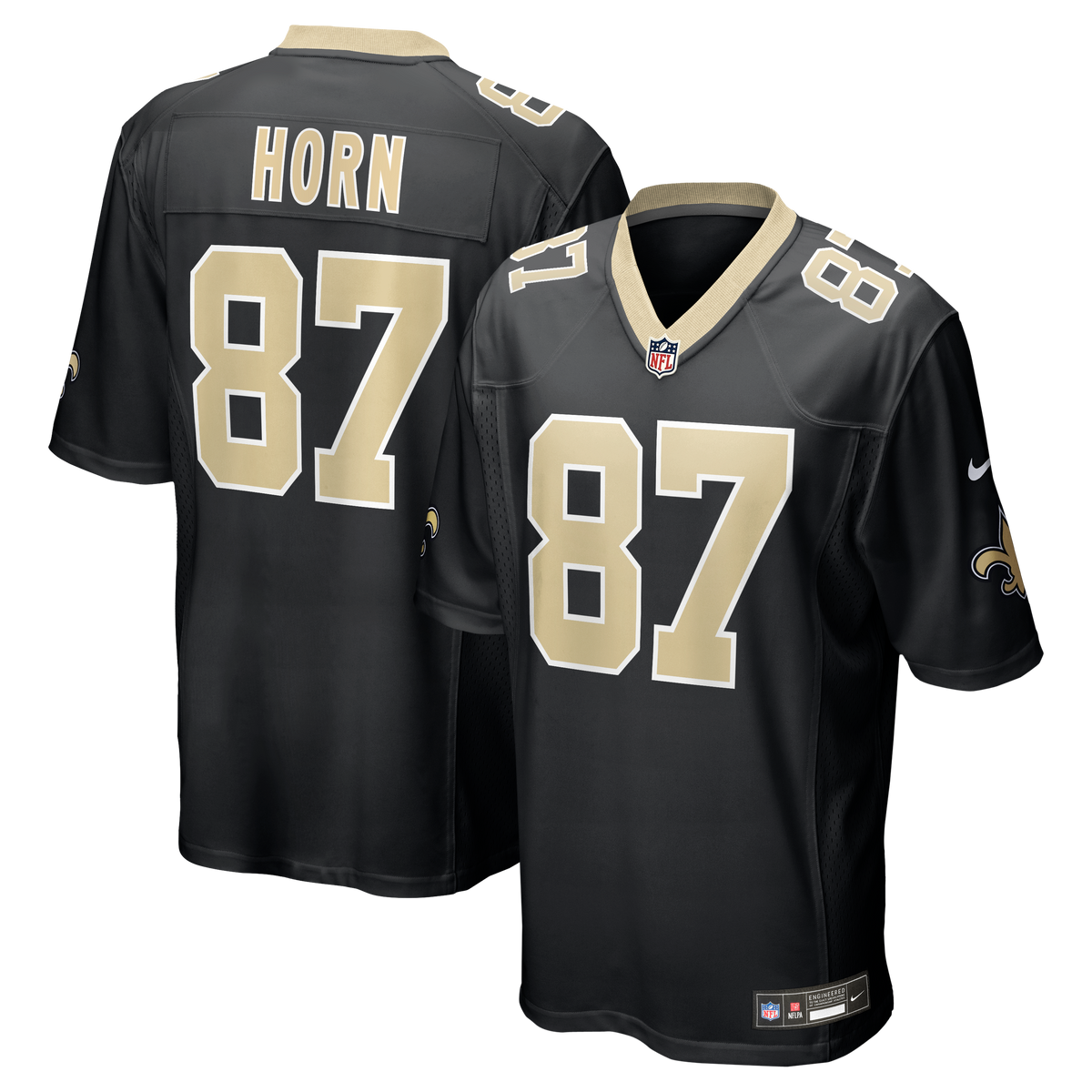 New Orleans Saints Joe Horn Nike Black Game Retired Player product image 1