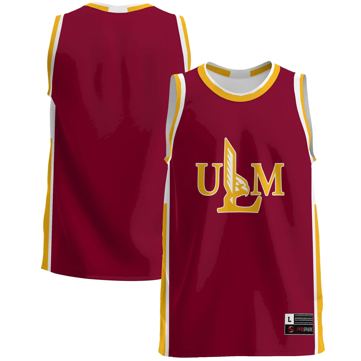 ULM Warhawks Lightweight Basketball Jersey - Maroon product image 2