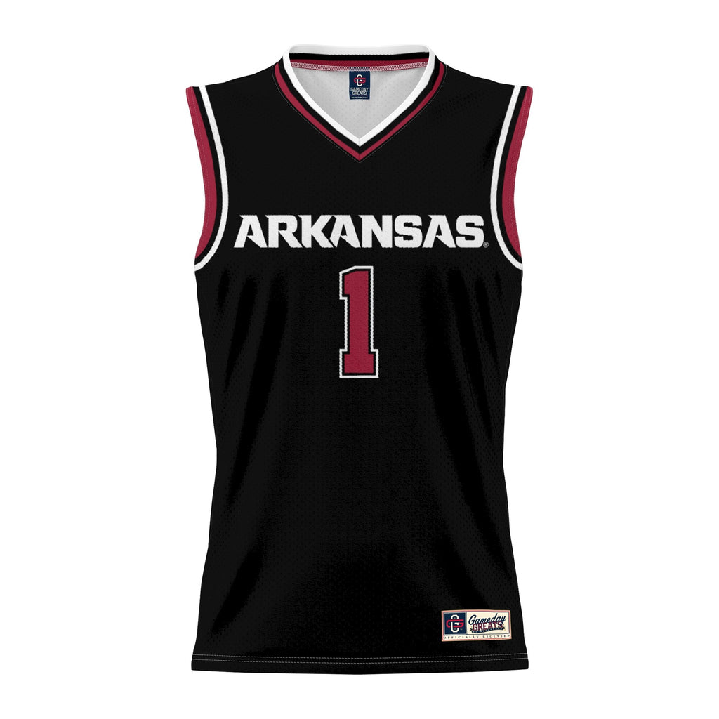 #1 Arkansas Razorbacks Lightweight Basketball Jersey - Black product image 3