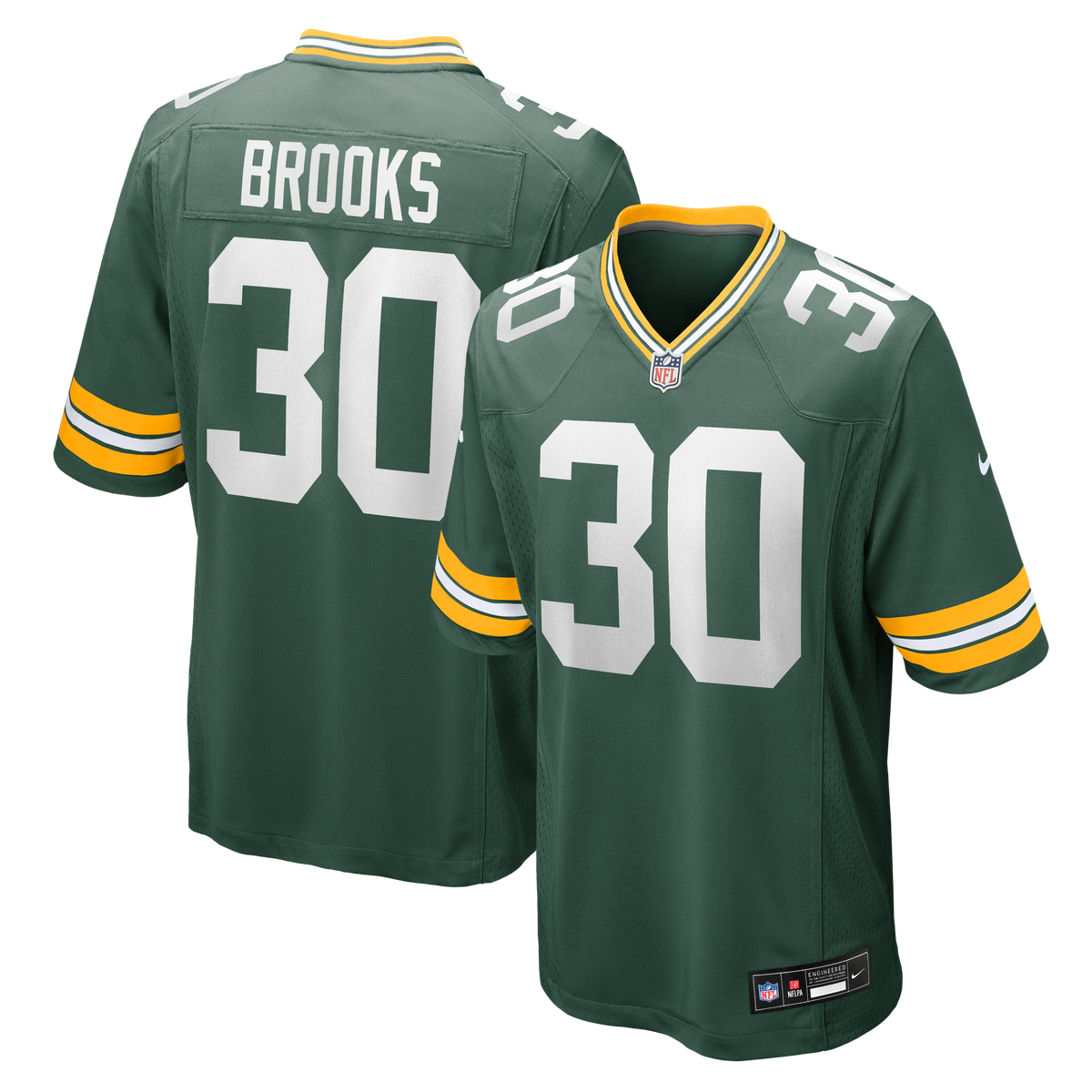 Green Bay Packers Chris Brooks Nike Team Game Jersey product image 1