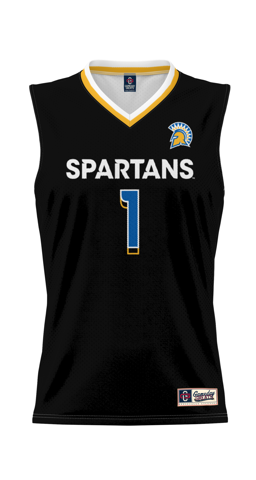 #1 San Jose State Spartans Lightweight Basketball Jersey product image 3