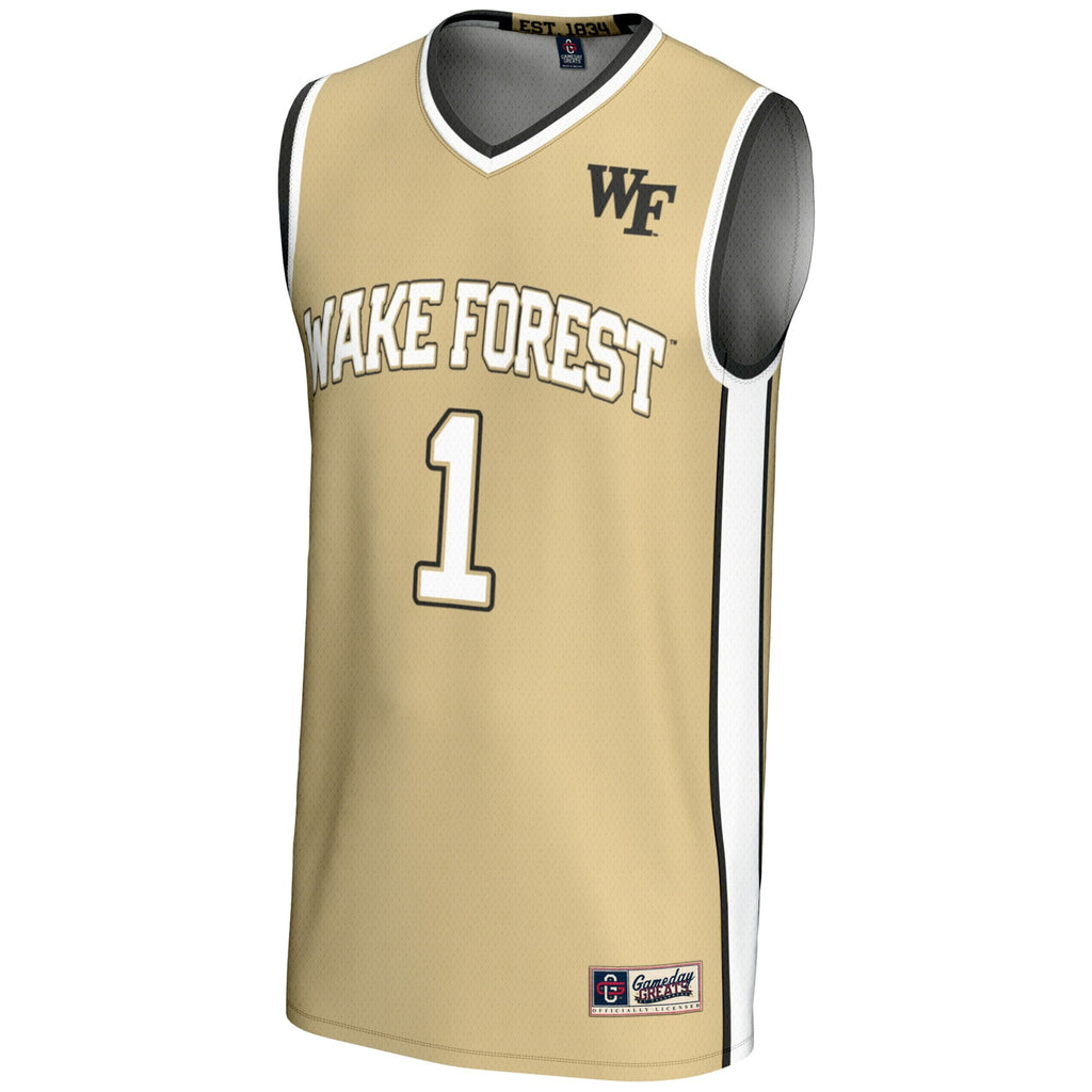 #1 Wake Forest Demon Deacons Lightweight Basketball Jersey product image 3