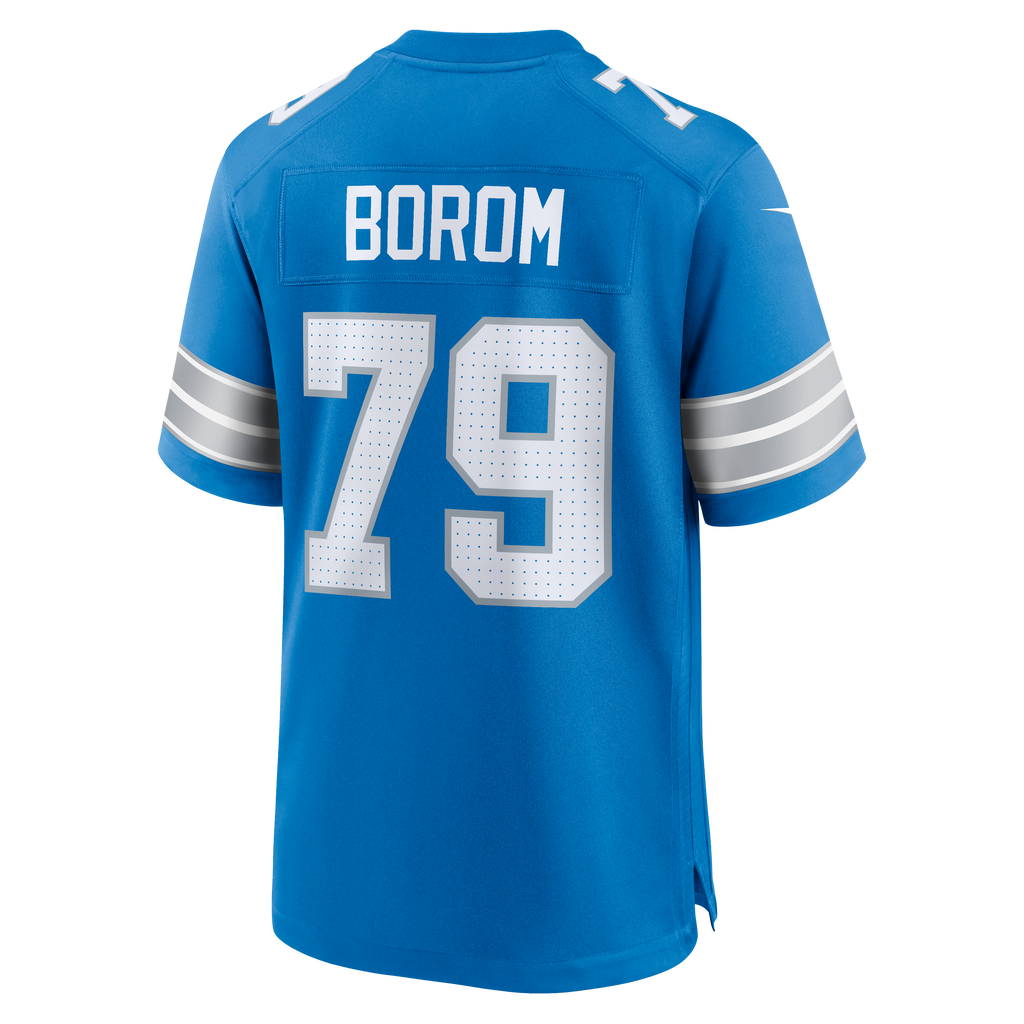 Detroit Lions Larry Borom Nike Blue Team Game Jersey product image 3