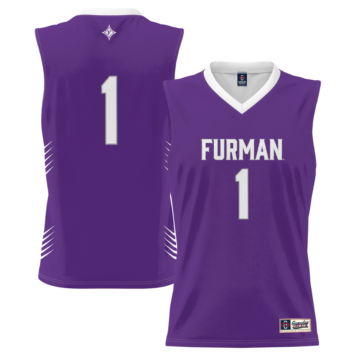 #1 Furman Paladins Lightweight Basketball Jersey - Purple product image 1