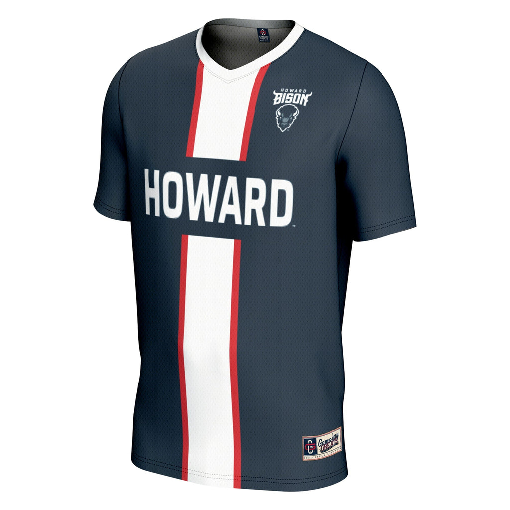 #1 Howard Bison Lightweight Soccer Fashion Jersey - Navy product image 3
