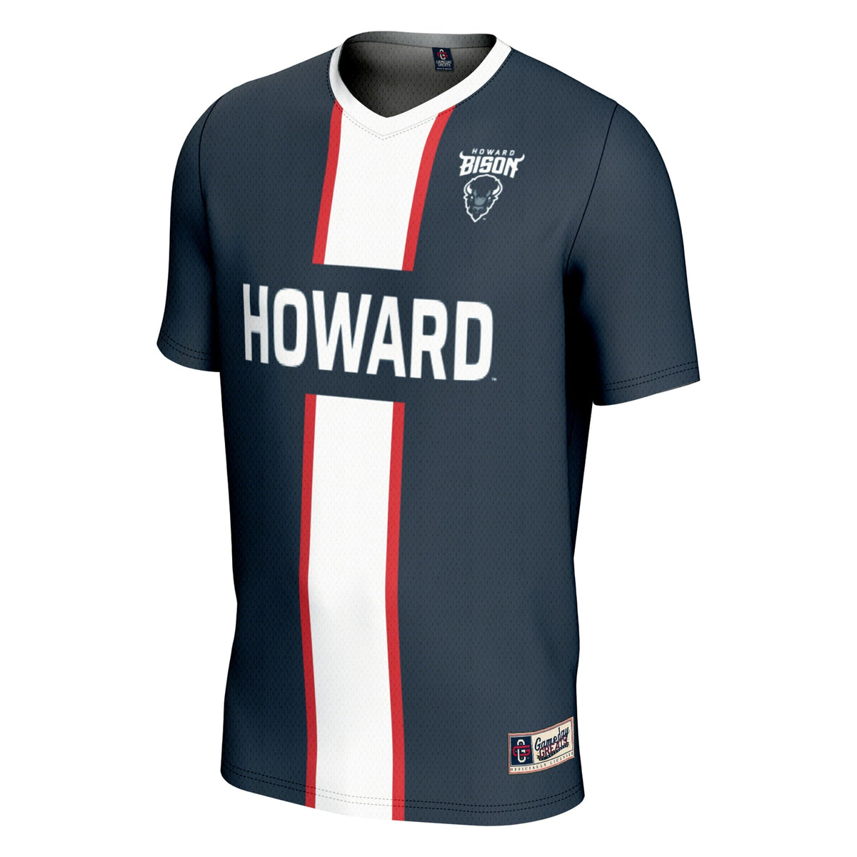 #1 Howard Bison Lightweight Soccer Fashion Jersey - Navy product image 3