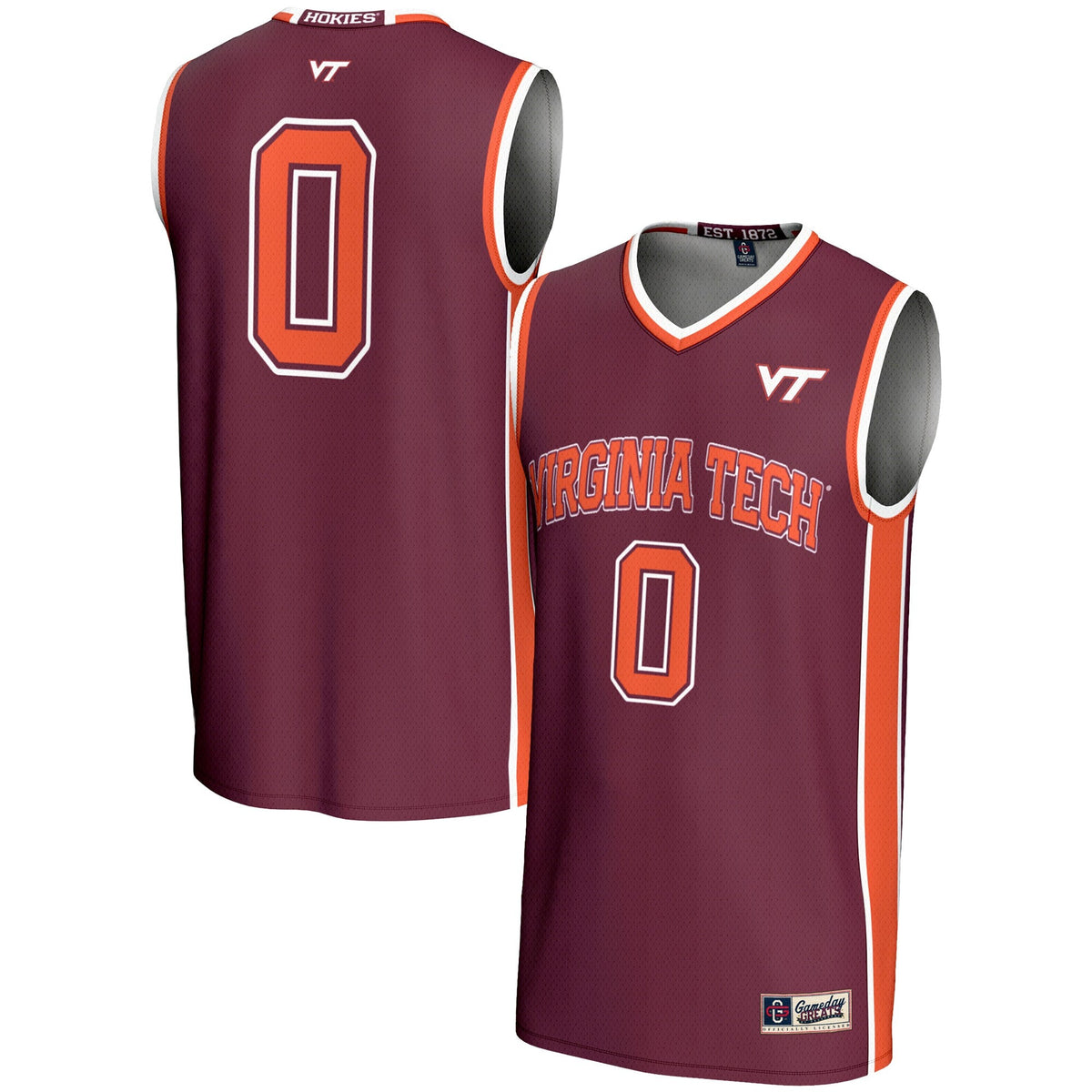 #0 Virginia Tech Hokies Lightweight Basketball Jersey product image 1