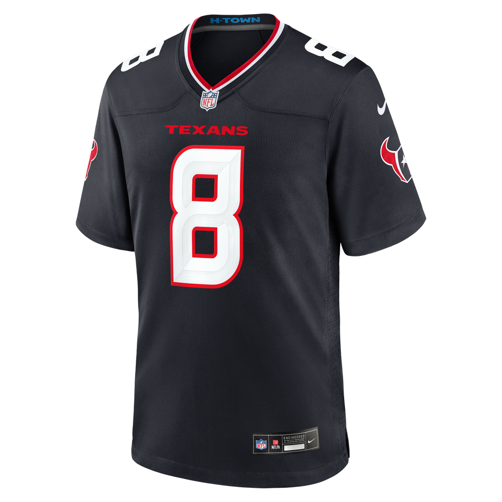 Houston Texans Cade Stover Nike Navy Team Game Jersey product image 2