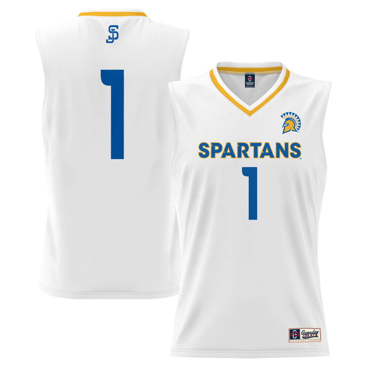 #1 San Jose State Spartans Lightweight Basketball Jersey product image 2