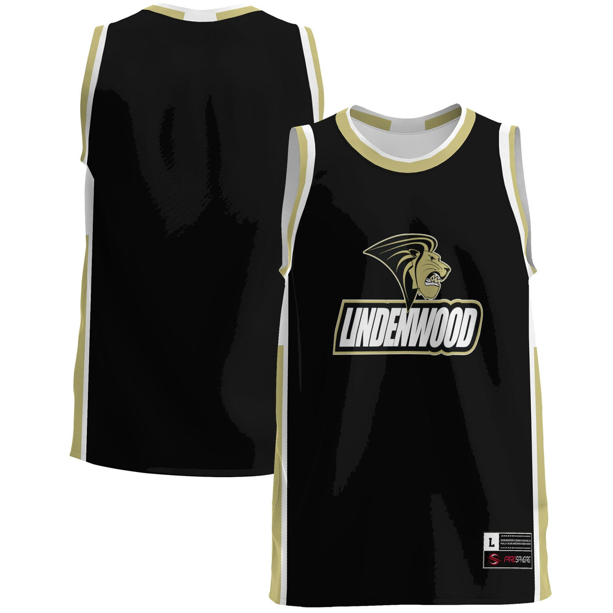 Lindenwood Lions Lightweight Basketball Jersey - Gold product image 2