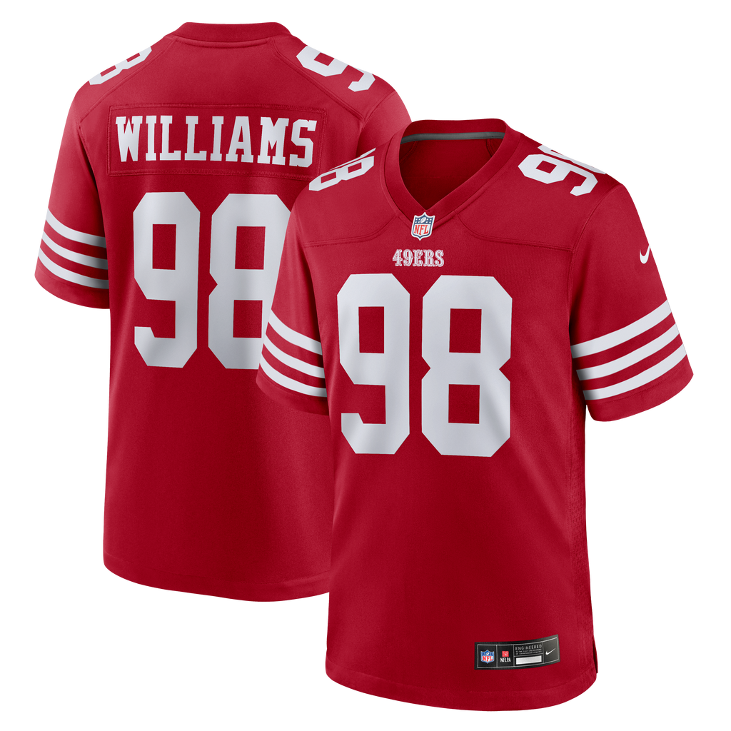 San Francisco 49ers Mykel Williams Nike Scarlet Game Player product image 1