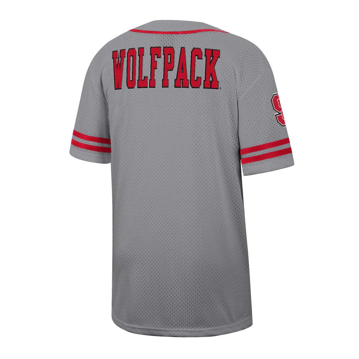 NC State Wolfpack Free Spirited Baseball Jersey - Gray product image 4