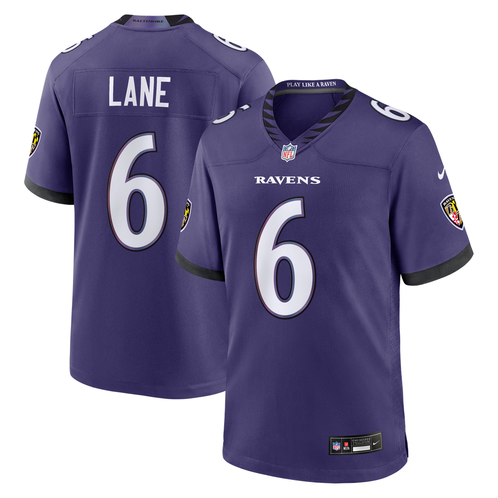 Baltimore Ravens Ja'Kobi Lane Nike Purple Team Game Jersey product image 1