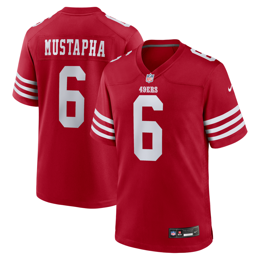 San Francisco 49ers Malik Mustapha Nike Scarlet Game Jersey product image 1