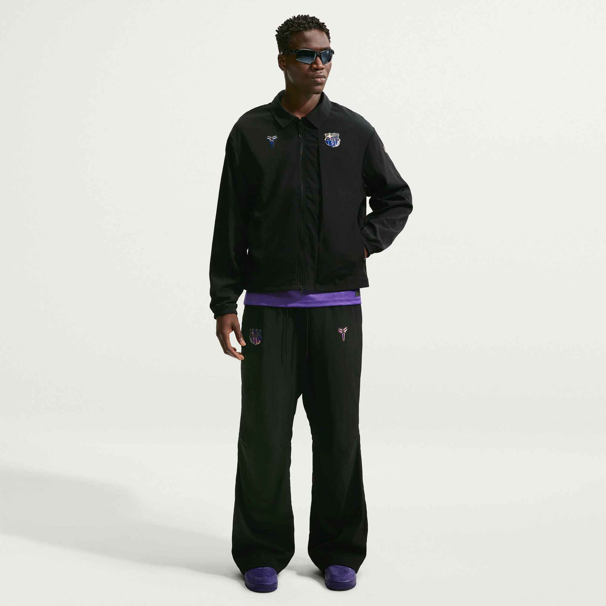 Nike FC Barcelona Away Men Kobe Soccer Woven Jacket product image 2, provided for visual reference and product detail review