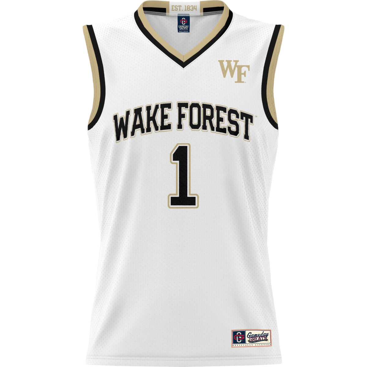 #1 Wake Forest Demon Deacons Lightweight Basketball Jersey product image 3