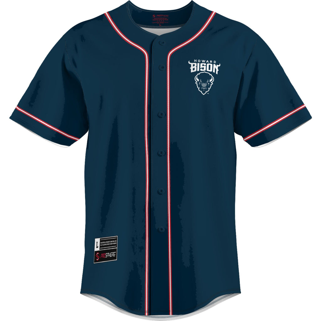 Howard Bison Lightweight Baseball Jersey - Blue product image 3