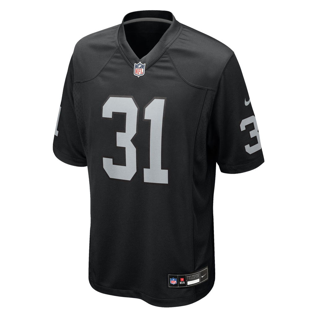 Las Vegas Raiders Raheem Mostert Nike Black Team Game Jersey product image 2
