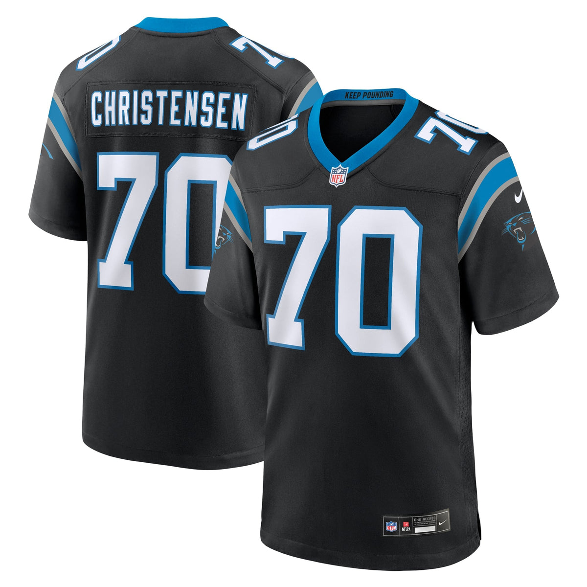 Carolina Panthers Brady Christensen Nike Black Team Game product image 1