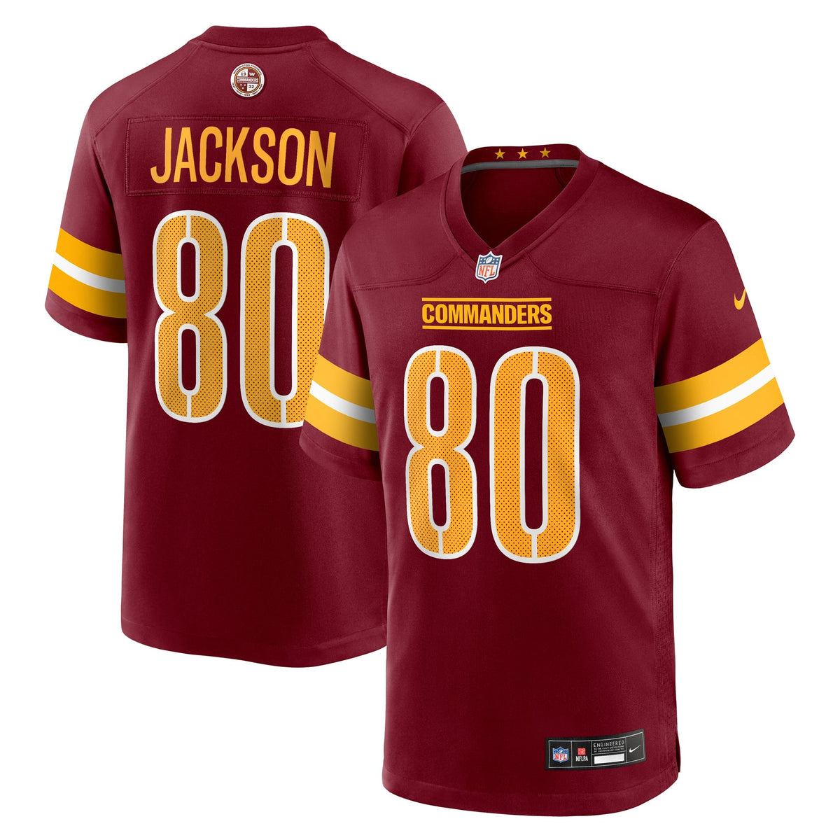 Washington Commanders Tyree Jackson Nike Burgundy Team Game product image 1