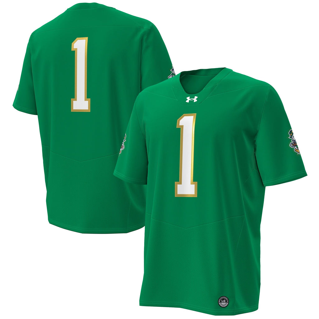 #1 Notre Dame Fighting Irish Wear Green Football Twill product image 1