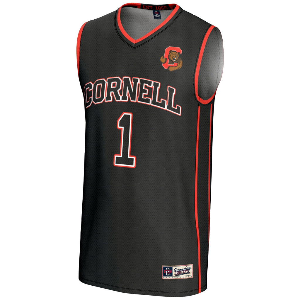 #1 Cornell Big Red Lightweight Basketball Jersey - Black product image 3