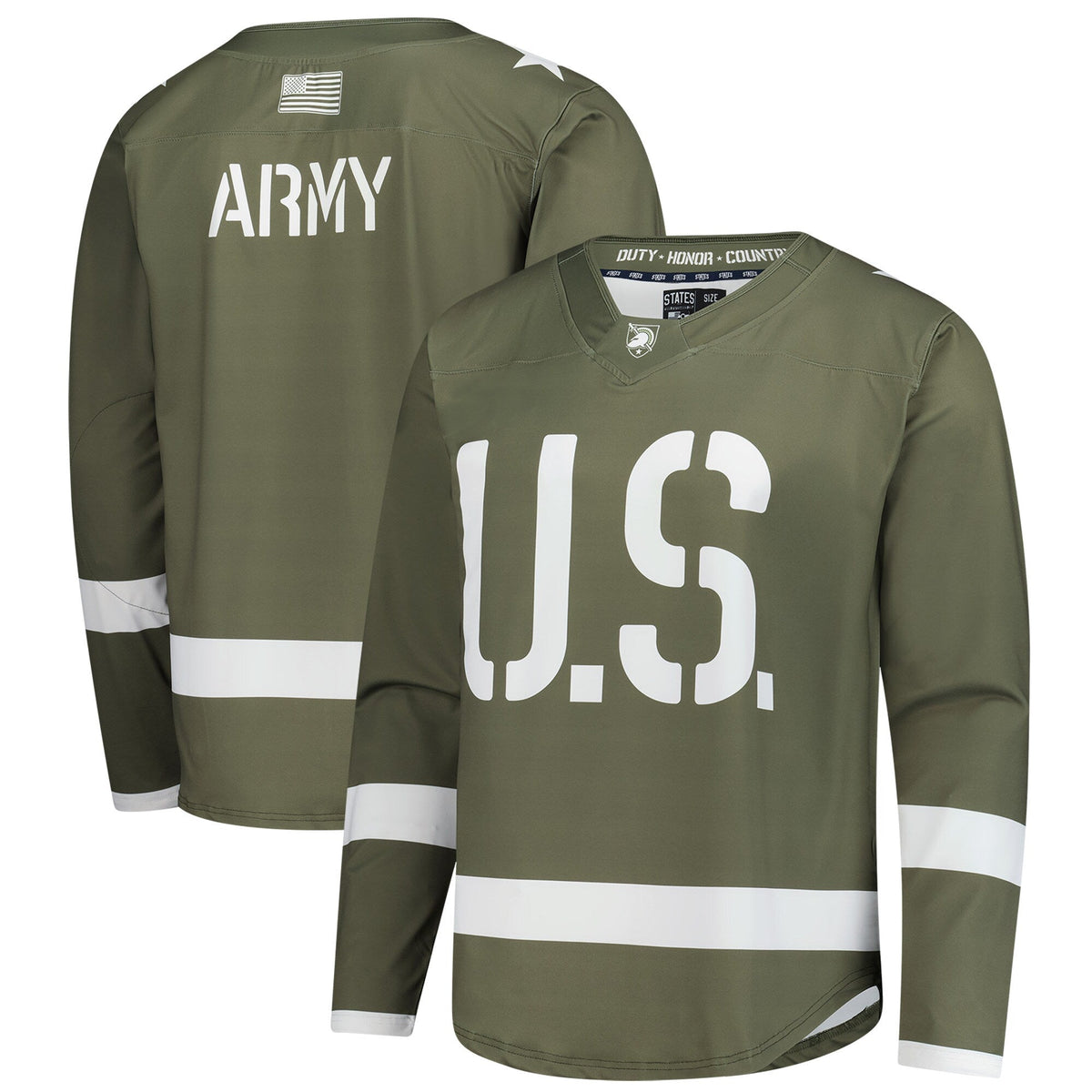 Olive Army Black Knights Replica Hockey Jersey product image 2