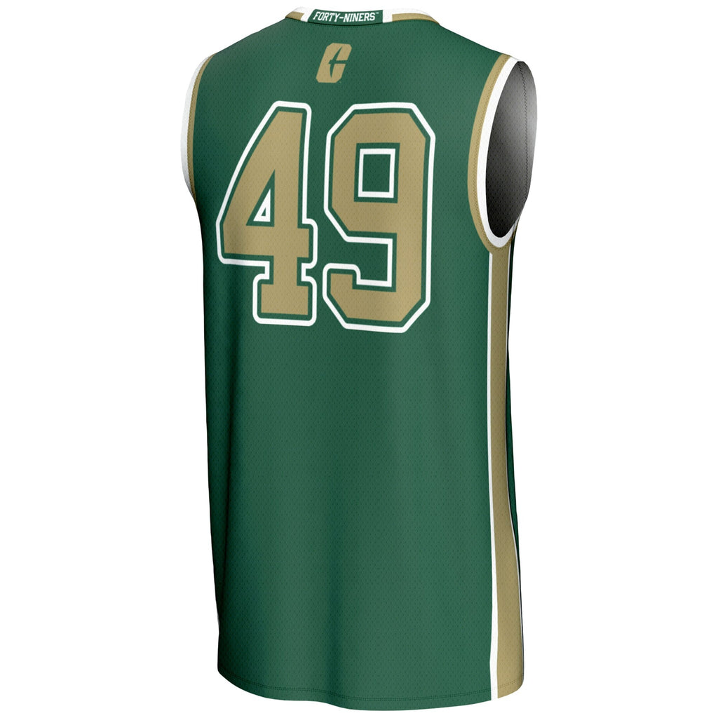 #49 Charlotte 49ers Lightweight Basketball Jersey - Green product image 4