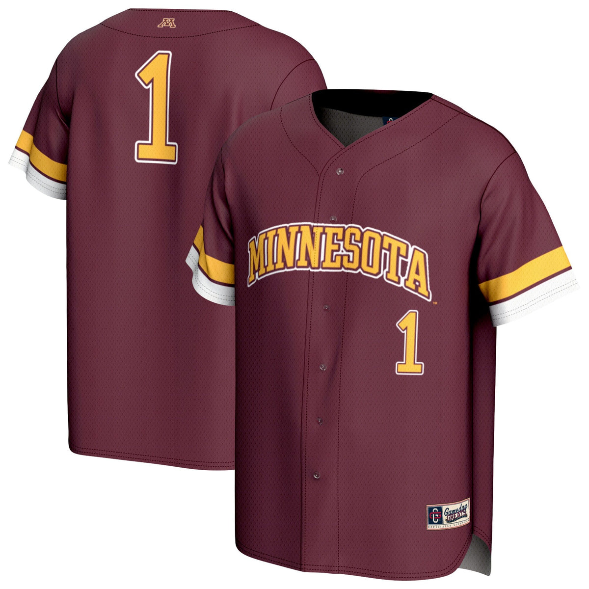 #1 Minnesota Golden Gophers Lightweight Collegiate Baseball product image 1