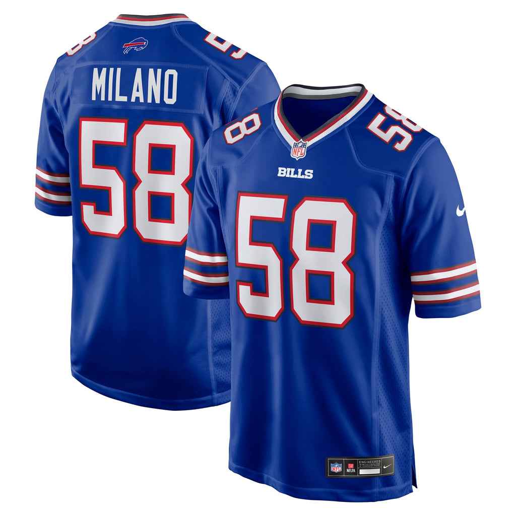 Buffalo Bills Matt Milano Nike Royal Game Player Jersey product image 9