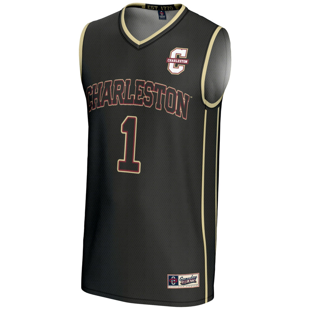 Charleston Cougars #1 Basketball Jersey - Black product image 3