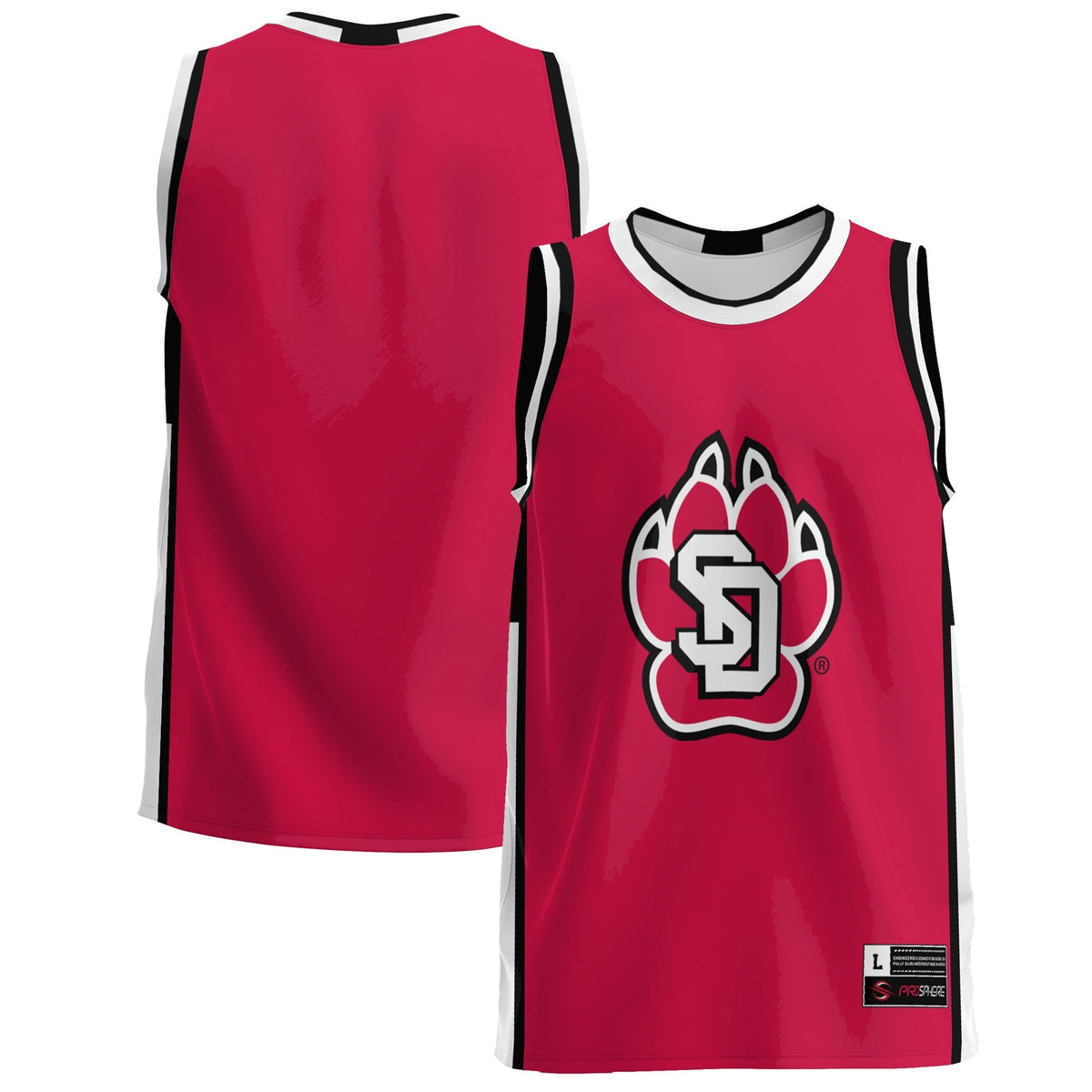 South Dakota Coyotes Lightweight Basketball Jersey - Red product image 2