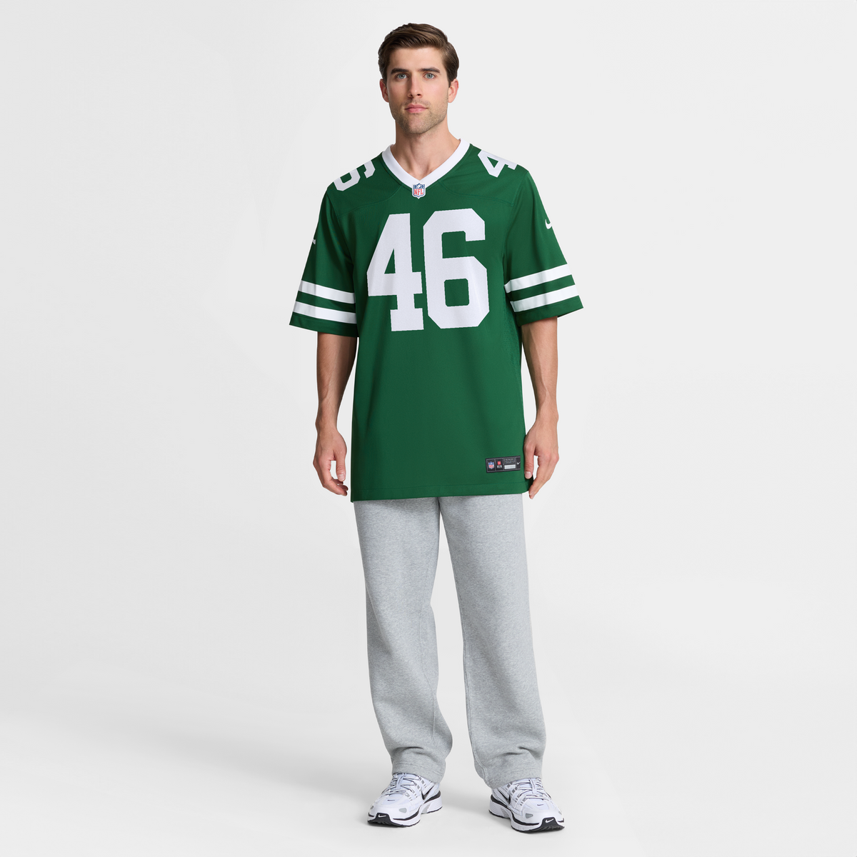 New York Jets Joseph Ossai Nike Legacy Green Team Game product image 4