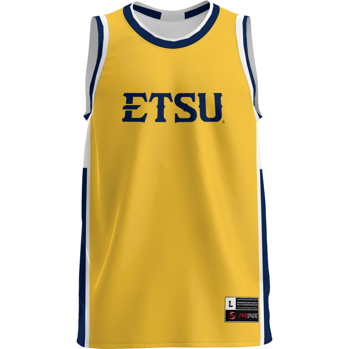 ETSU Buccaneers Lightweight Basketball Jersey - Navy product image 3