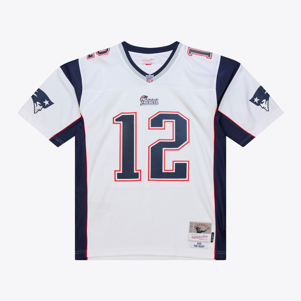 New England Patriots Tom Brady Mitchell & Ness White 2000 product image 1