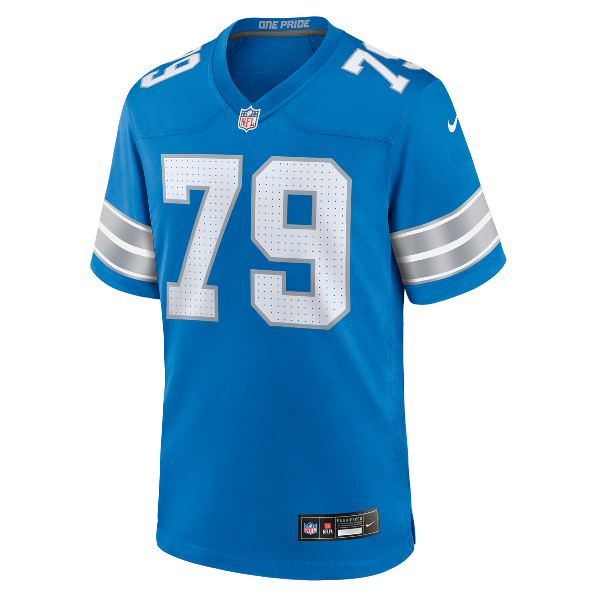 Detroit Lions Larry Borom Nike Blue Team Game Jersey product image 2