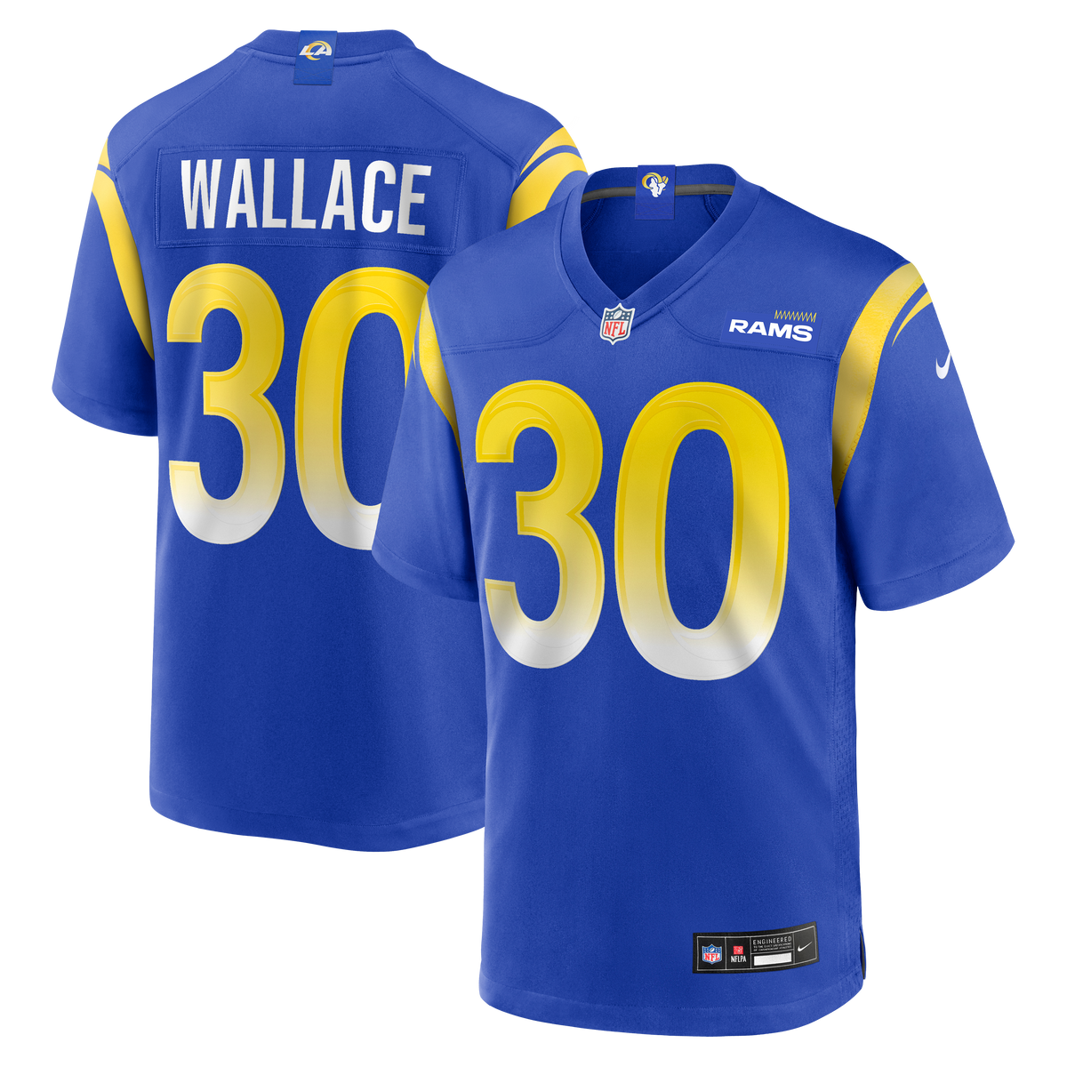 Los Angeles Rams Josh Wallace Nike Royal Game Jersey product image 1