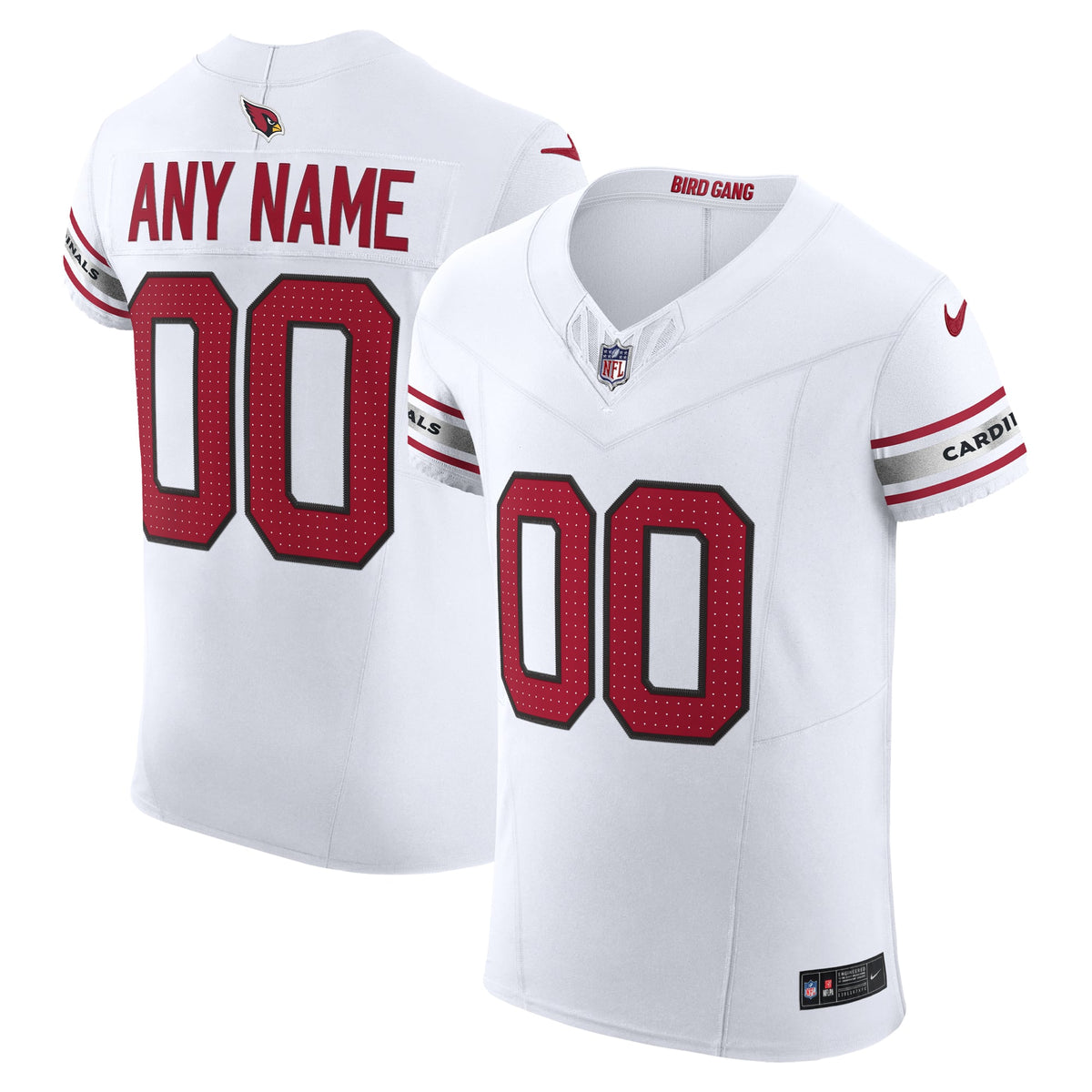 Arizona Cardinals Nike White Vapor F.U.S.E. Elite Custom product image 1