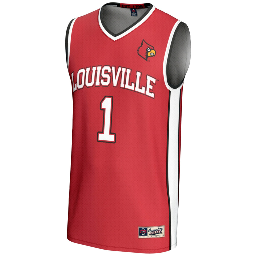 #1 Louisville Cardinals Lightweight Basketball Jersey - Red product image 3