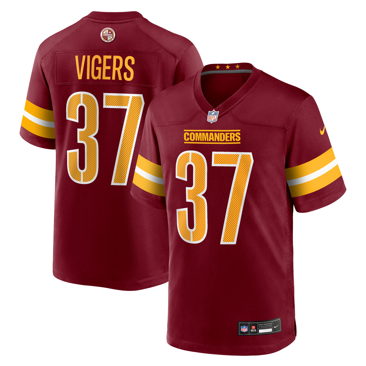 Washington Commanders Car'lin Vigers Nike Burgundy Team product image 1