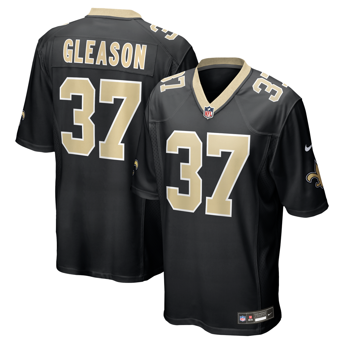 New Orleans Saints Steve Gleason Nike Black Game Retired product image 1