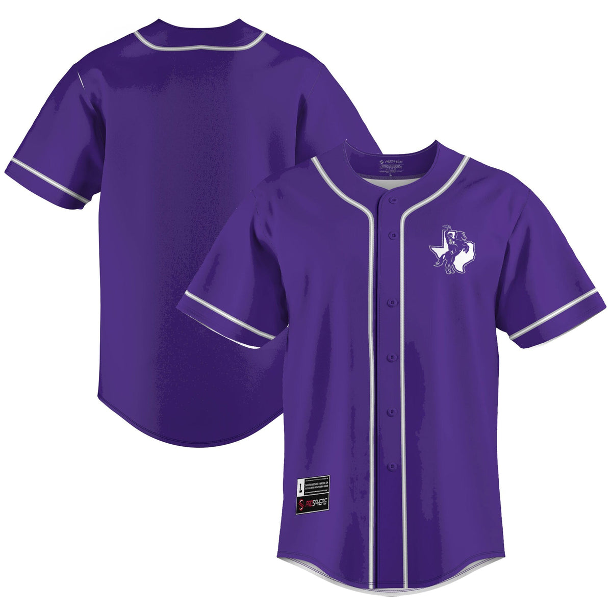 Tarleton State Texans Lightweight Baseball Jersey - Purple product image 1