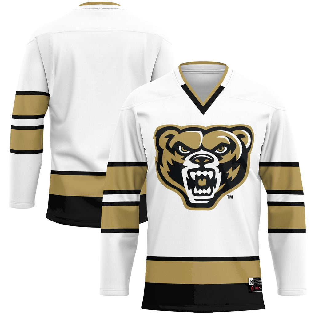 Oakland Golden Grizzlies Hockey Jersey - White product image 2